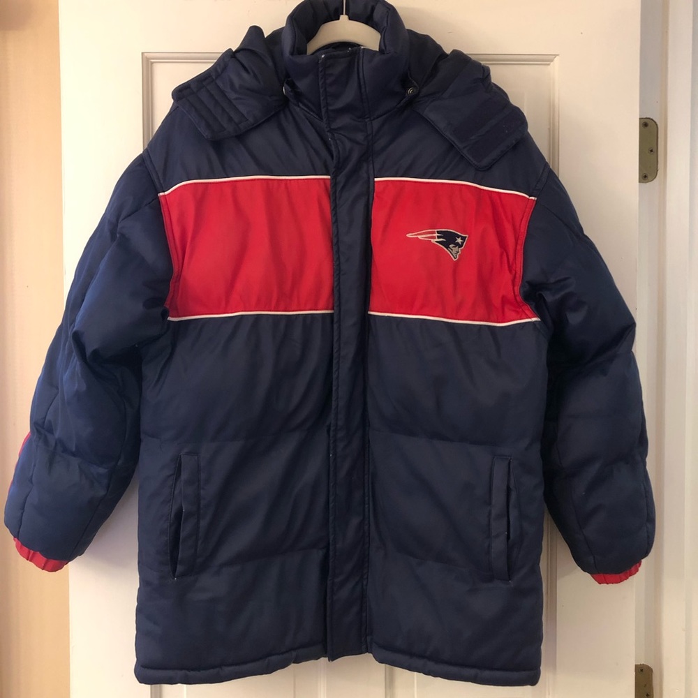 New England Patriots Warm Winter Coat w/Hood